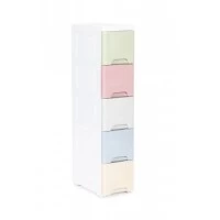 Raft cu 5 compartimente pentru depozitarea diverselor obiecte ModernHome - Multicolor