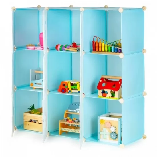 Raft modular cu 9 compartimente pentru camera copilului Ecotoys 09A Raft modular cu 9 compartimente pentru camera copilului Ecotoys 09A