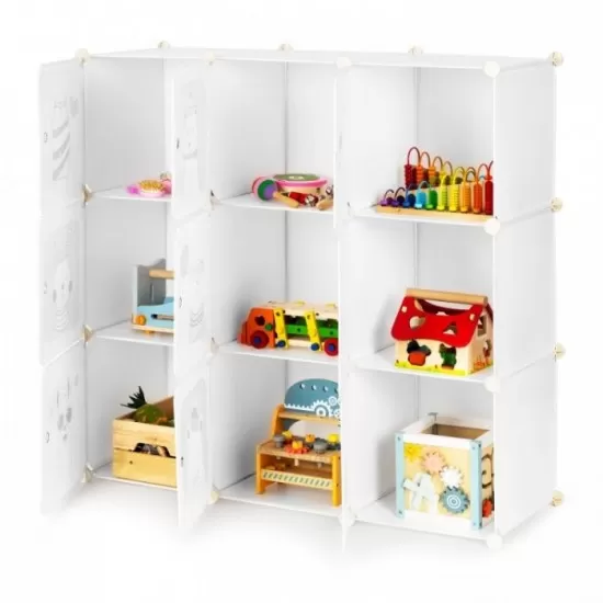 Raft modular cu 9 compartimente pentru camera copilului Ecotoys 09B Raft modular cu 9 compartimente pentru camera copilului Ecotoys 09B
