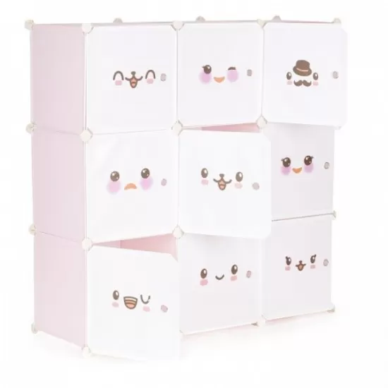 Raft modular cu 9 compartimente pentru camera copilului Ecotoys 09C Raft modular cu 9 compartimente pentru camera copilului Ecotoys 09C