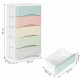 Raft pe roti cu 5 compartimente pentru depozitarea jucariilor ModernHome - Multicolor