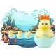 Ratusca pentru baie cu sunete Ricokids RK-743 - Galben