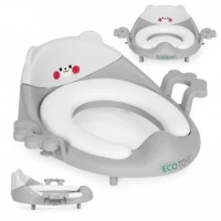 Reductor toaleta cu manere pentru copii Ecotoys PP104 - Gri