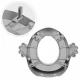 Reductor toaleta cu manere pentru copii Ecotoys PP104 - Gri Reductor toaleta cu manere pentru copii Ecotoys PP104 - Gri