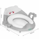 Reductor toaleta cu manere pentru copii Ecotoys PP104 - Gri Reductor toaleta cu manere pentru copii Ecotoys PP104 - Gri