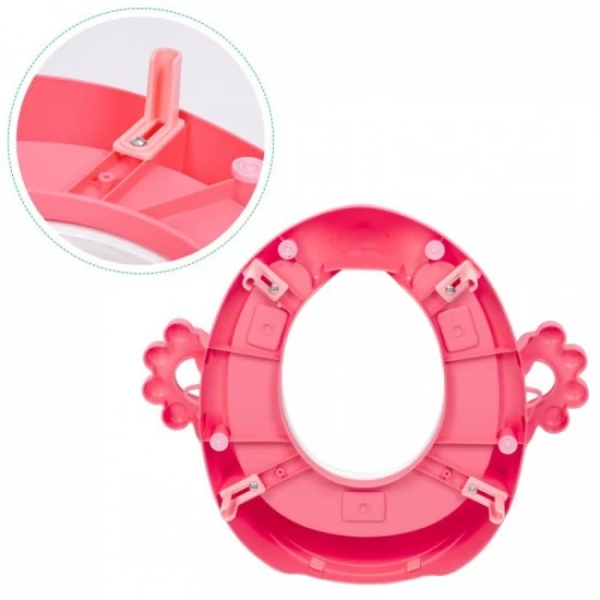 Reductor toaleta cu manere pentru copii Ecotoys PP104 - Roz Reductor toaleta cu manere pentru copii Ecotoys PP104 - Roz