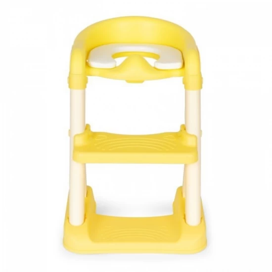 Reductor toaleta cu scara pentru copii Ecotoys HA-P23S - Galben