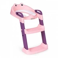 Reductor toaleta cu scara pentru copii Ecotoys PP8001 - Roz