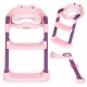 Reductor toaleta cu scara pentru copii Ecotoys PP8001 - Roz Reductor toaleta cu scara pentru copii Ecotoys PP8001 - Roz
