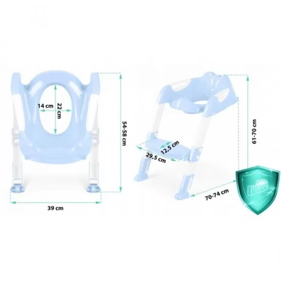 Reductor toaleta cu scara pentru copii Ricokids 729100