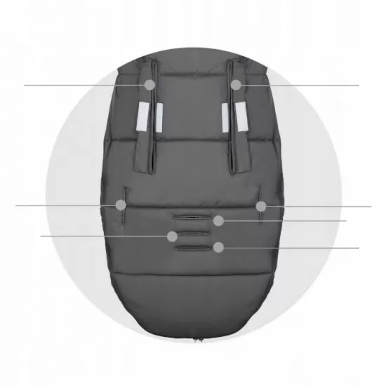 Sac de dormit Ricokids 95 x 48 cm Ricokids Elmi 720001 - Gri inchis Sac de dormit Ricokids 95 x 48 cm Ricokids Elmi 720001 - Gri inchis