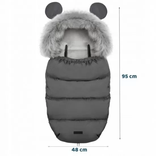 Sac de dormit Ricokids 95 x 48 cm Ricokids Elmi 720001 - Gri inchis Sac de dormit Ricokids 95 x 48 cm Ricokids Elmi 720001 - Gri inchis