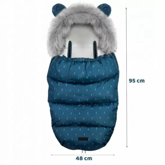 Sac de dormit Ricokids 95 x 48 cm Ricokids Elmi 720004 - Bleumarin cu modele Sac de dormit Ricokids 95 x 48 cm Ricokids Elmi 720004 - Bleumarin cu modele