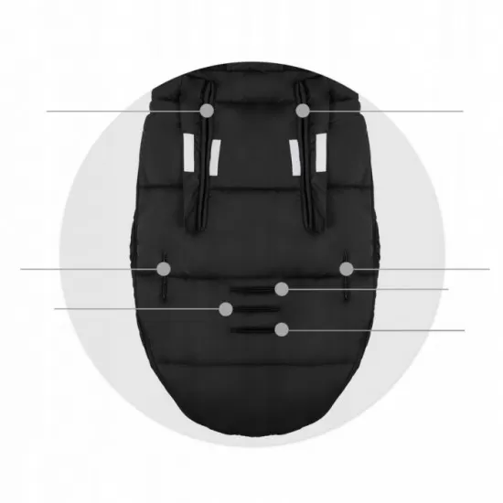 Sac de dormit Ricokids 95 x 48 cm Ricokids Elmi 720008 - Negru Sac de dormit Ricokids 95 x 48 cm Ricokids Elmi 720008 - Negru