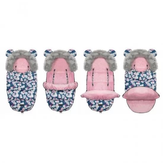 Sac de dormit Ricokids 95 x 48 cm Ricokids Elmi 720012 - Bleumarin cu flamingo