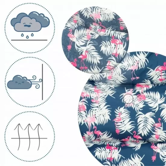 Sac de dormit Ricokids 95 x 48 cm Ricokids Elmi 720012 - Bleumarin cu flamingo