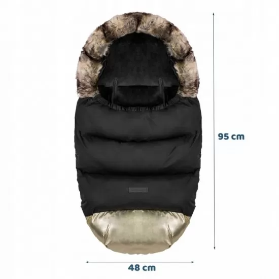 Sac de dormit Ricokids 95 x 48 cm Ricokids Elmi 720013 - Negru cu auriu Sac de dormit Ricokids 95 x 48 cm Ricokids Elmi 720013 - Negru cu auriu