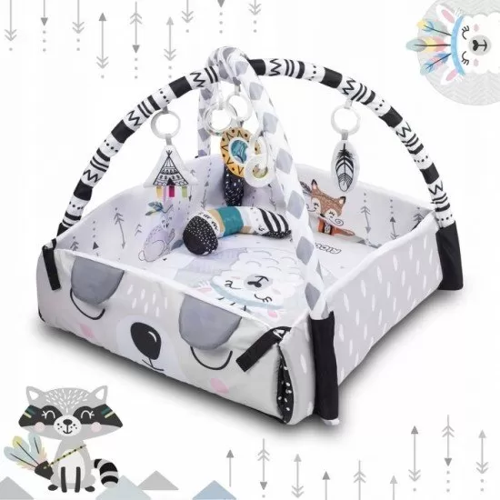 Salteluta de joaca 100 x 100 cm Ricokids Boho Salteluta de joaca 100 x 100 cm Ricokids Boho
