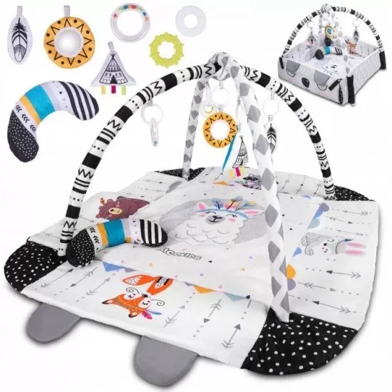 Salteluta de joaca 100 x 100 cm Ricokids Boho Salteluta de joaca 100 x 100 cm Ricokids Boho