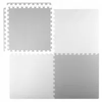 Covoras de joaca 120 x 120 cm Ricokids 7480 - Alb - Gri