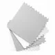 Covoras de joaca 120 x 120 cm Ricokids 7480 - Alb - Gri