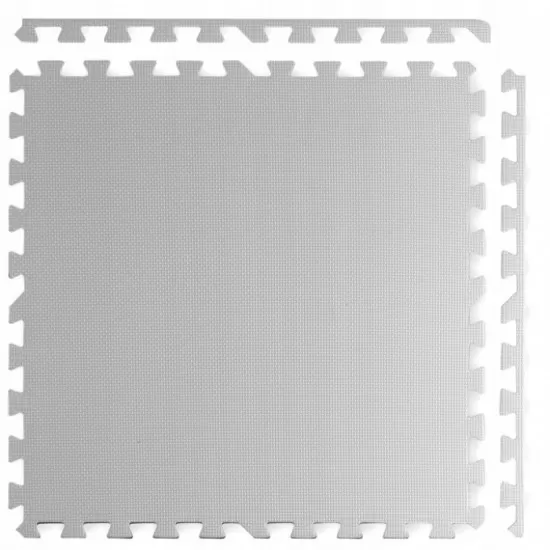 Covoras de joaca 120 x 120 cm Ricokids 7480 - Alb - Gri