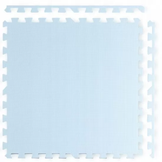 Covoras de joaca 120 x 120 cm Ricokids 7482 - Alb - Albastru Covoras de joaca 120 x 120 cm Ricokids 7482 - Alb - Albastru