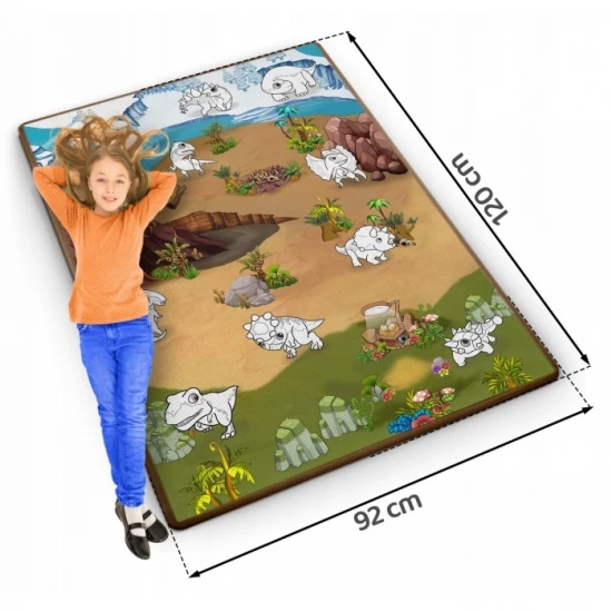 Salteluta de joaca 120 x 92 x 0.3 cm Ricokids RK-343 - Dino Salteluta de joaca 120 x 92 x 0.3 cm Ricokids RK-343 - Dino
