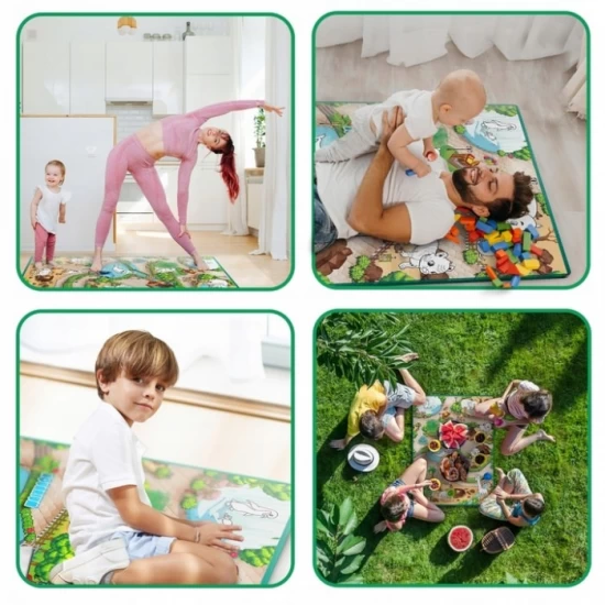 Salteluta de joaca 120 x 92 x 0.3 cm Ricokids RK-343 - Zoo Salteluta de joaca 120 x 92 x 0.3 cm Ricokids RK-343 - Zoo
