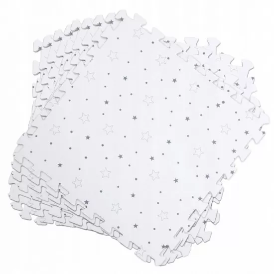 Covoras de joaca 150 x 150 cm Ricokids 7496 - Gri cu stelute Covoras de joaca 150 x 150 cm Ricokids 7496 - Gri cu stelute