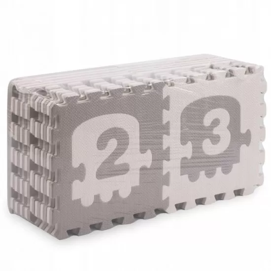 Covoras de joaca 180 x 180 cm cu litere si cifre Ricokids 7488 - Trenulet Gri Covoras de joaca 180 x 180 cm cu litere si cifre Ricokids 7488 - Trenulet Gri