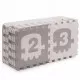 Covoras de joaca 180 x 180 cm cu litere si cifre Ricokids 7488 - Trenulet Gri Covoras de joaca 180 x 180 cm cu litere si cifre Ricokids 7488 - Trenulet Gri