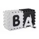 Covoras de joaca 180 x 180 cm cu litere si cifre Ricokids 7493 - Alb - Negru Covoras de joaca 180 x 180 cm cu litere si cifre Ricokids 7493 - Alb - Negru