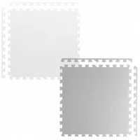 Covoras de joaca 180 x 180 cm Ricokids 7495 - Gri - Alb 