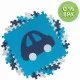 Covoras de joaca 180 X 180 cm Ricokids 7504 - Bleumarin Covoras de joaca 180 X 180 cm Ricokids 7504 - Bleumarin