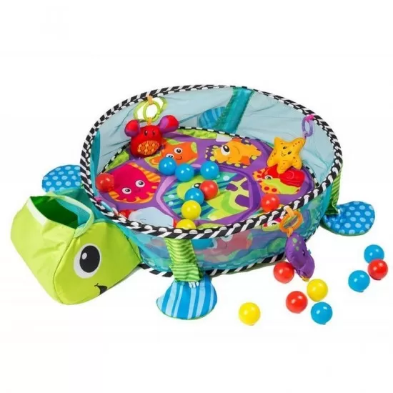 Salteluta de joaca cu bile Ecotoys 88967 Brosca Testoasa - Verde Salteluta de joaca cu bile Ecotoys 88967 Brosca Testoasa - Verde