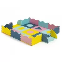 Covoras de joaca cu pereti 25 elemente ECOEVA008 - Multicolor