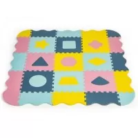 Covoras de joaca cu pereti 25 elemente ECOEVA008 - Multicolor