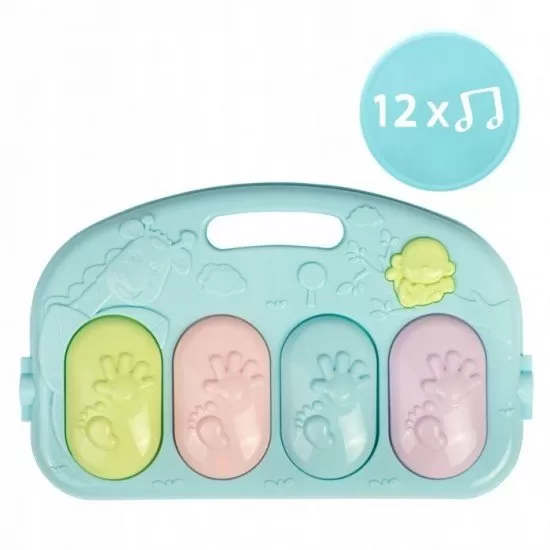 Salteluta de joaca cu pian Ricokids 7314 - Albastru Salteluta de joaca cu pian Ricokids 7314 - Albastru