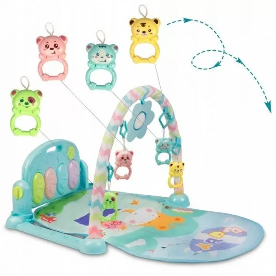 Salteluta de joaca cu pian Ricokids 7314 - Albastru Salteluta de joaca cu pian Ricokids 7314 - Albastru