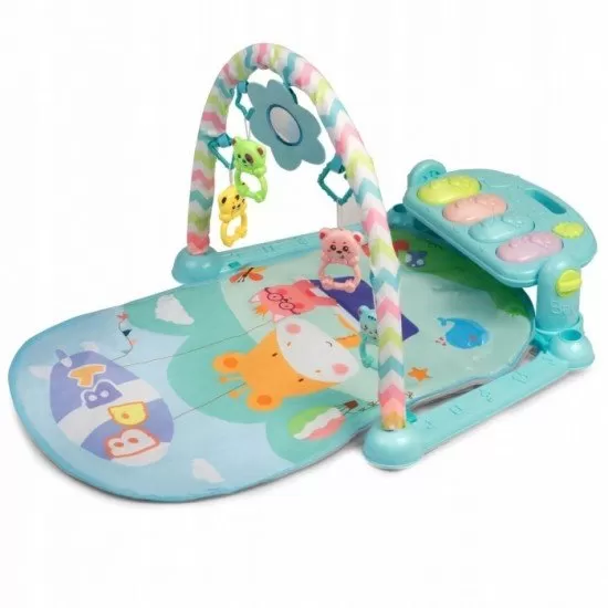 Salteluta de joaca cu pian Ricokids 7314 - Albastru Salteluta de joaca cu pian Ricokids 7314 - Albastru