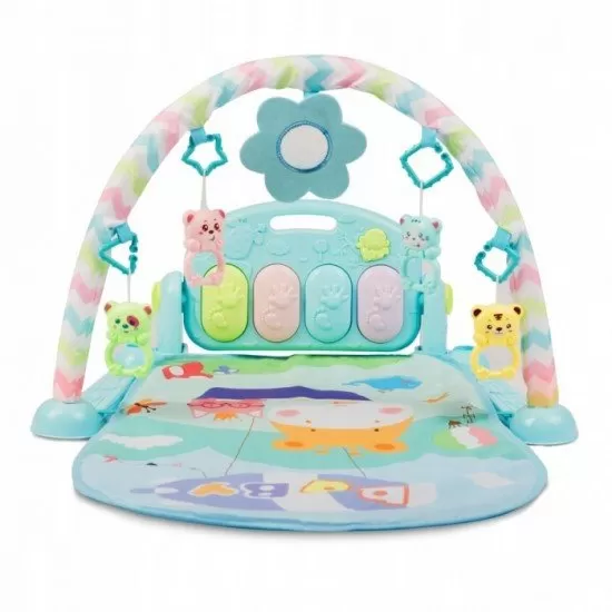 Salteluta de joaca cu pian Ricokids 7314 - Albastru Salteluta de joaca cu pian Ricokids 7314 - Albastru
