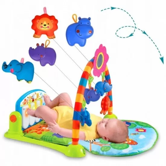 Salteluta de joaca cu pian Ricokids 7316 - Multicolora Salteluta de joaca cu pian Ricokids 7316 - Multicolora