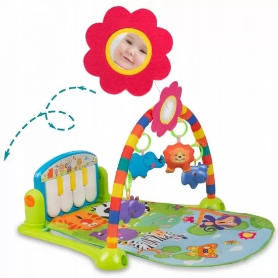 Salteluta de joaca cu pian Ricokids 7316 - Multicolora Salteluta de joaca cu pian Ricokids 7316 - Multicolora