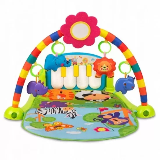 Salteluta de joaca cu pian Ricokids 7316 - Multicolora Salteluta de joaca cu pian Ricokids 7316 - Multicolora