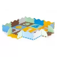 Salteluta de joaca din spuma EVA cu 25 de piese Ecotoys 32511 - Multicolor