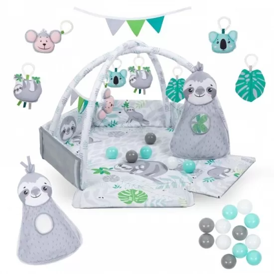 Salteluta de joaca interactiva Kidwell Yoga - Gray Salteluta de joaca interactiva Kidwell Yoga - Gray