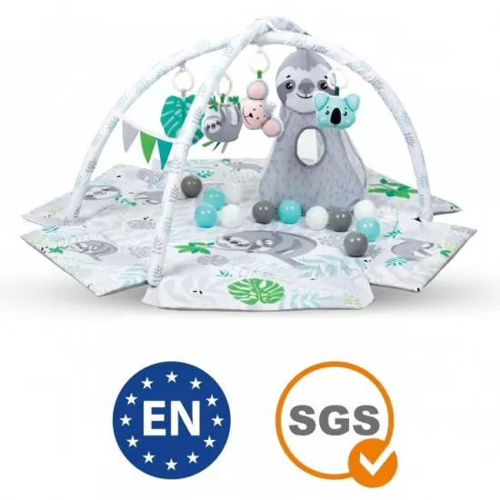 Salteluta de joaca interactiva Kidwell Yoga - Gray Salteluta de joaca interactiva Kidwell Yoga - Gray
