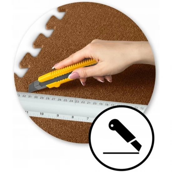 Salteluta de joaca multifunctionala tip puzzle, 6 piese, 180 x 120 cm, Massido 650102 - Maro Salteluta de joaca multifunctionala tip puzzle, 6 piese, 180 x 120 cm, Massido 650102 - Maro