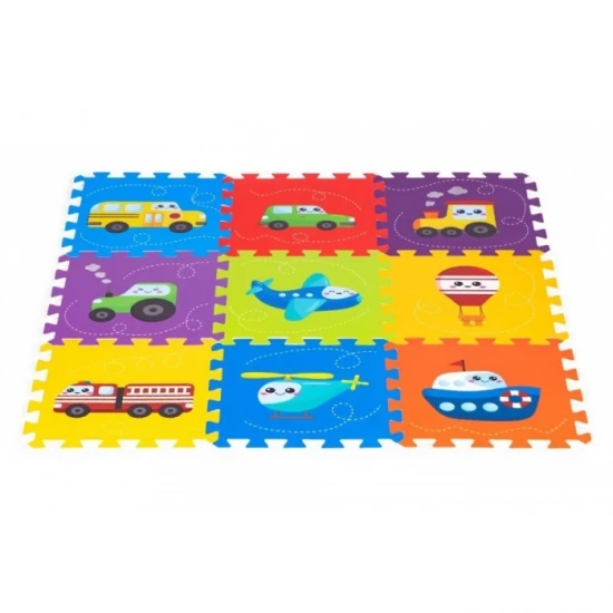 Salteluta de joaca pentru copii 86 x 86 x 1 cm IPlay 0392 - Vehicule Salteluta de joaca pentru copii 86 x 86 x 1 cm IPlay 0392 - Vehicule